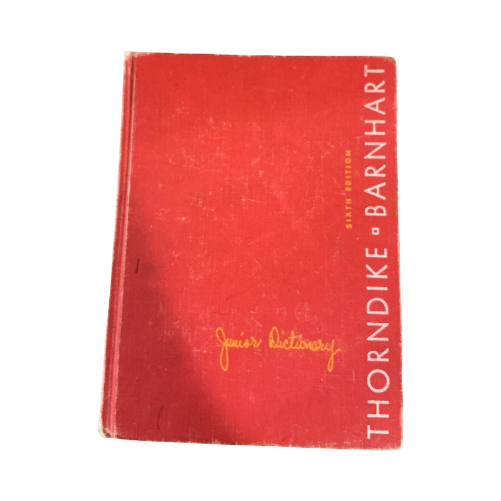 Thorndike Barnhart Junior Dictionary Sixth Edition 1965 Vintage Red Hardcover